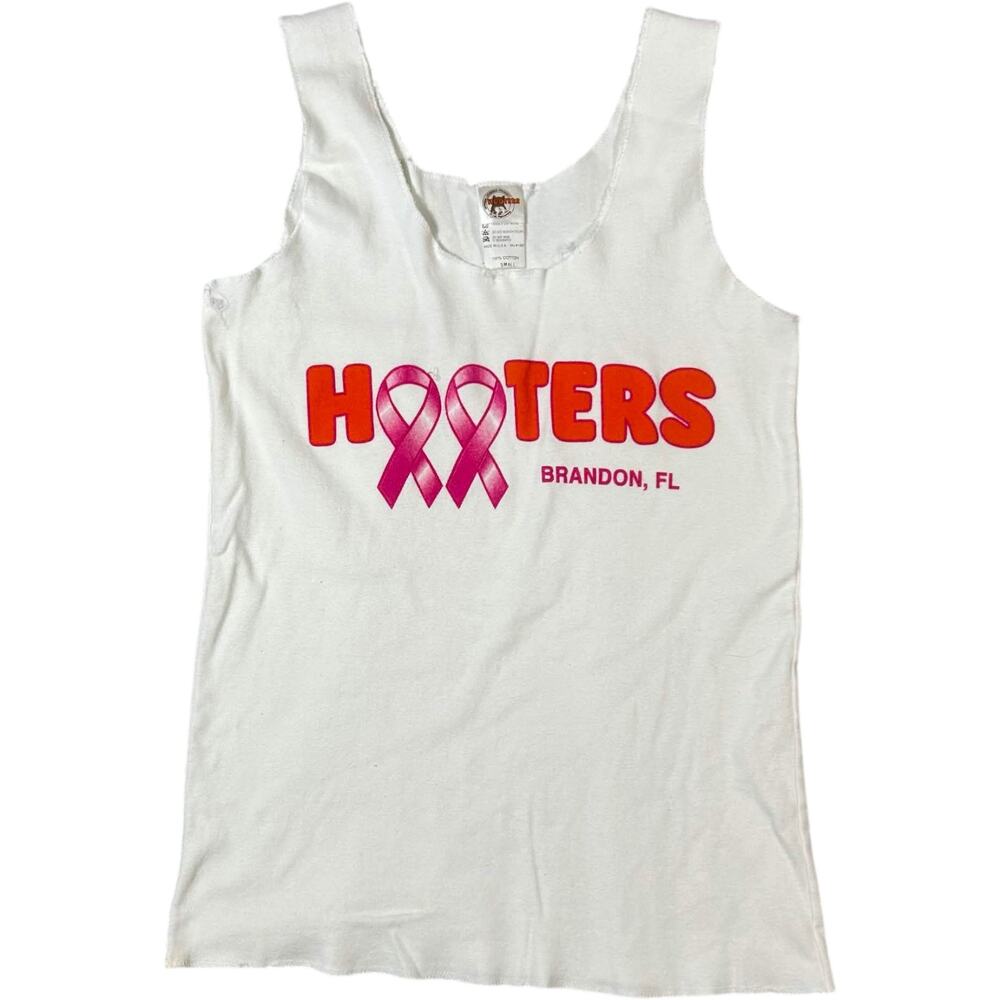 Hooters Tank Top Breast Cancer Awareness Kelly Jo Dowd Amazing Grace Women's S